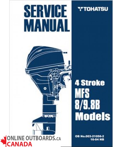 Tohatsu Service Manual Model 8/9.8B